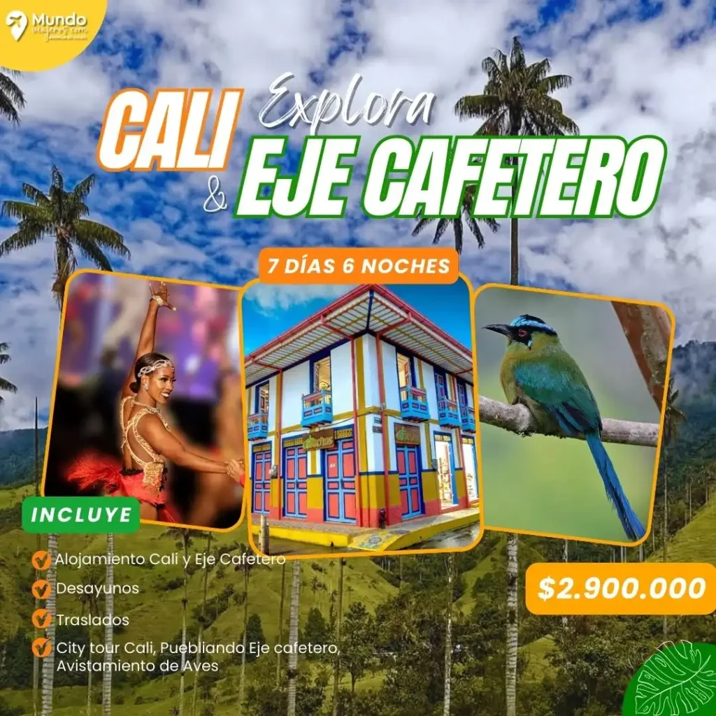 Paquete cali y eje cafetero