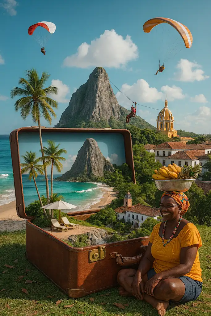 Decorativa mundo viajeros